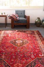 Super Fine Vintage Qashqai Qalat Carpet 4