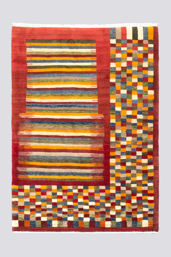 New Weave Fine Qashqai Checkered Gabbeh