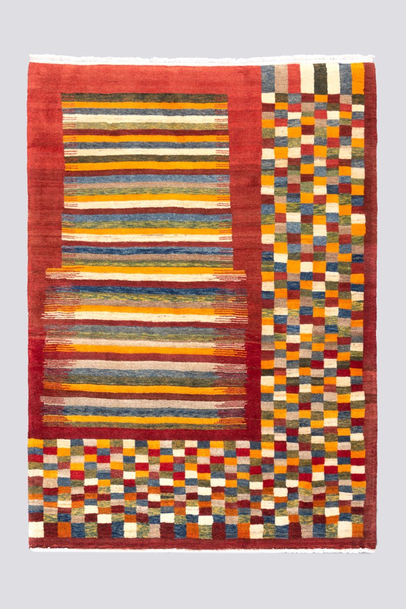 New Weave Fine Qashqai Checkered Gabbeh