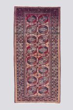 Vintage Torkaman Abrash Carpet