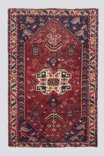 Vintage Afshar Bird's carpet
