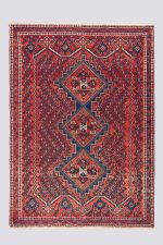 Vintage Afshar 3 Kaleh Carpet