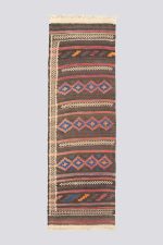 Vintage Balouch Toranj Stripe Runner