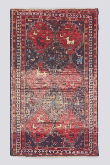 Vintage Afsahr Bablou Sumac Killim