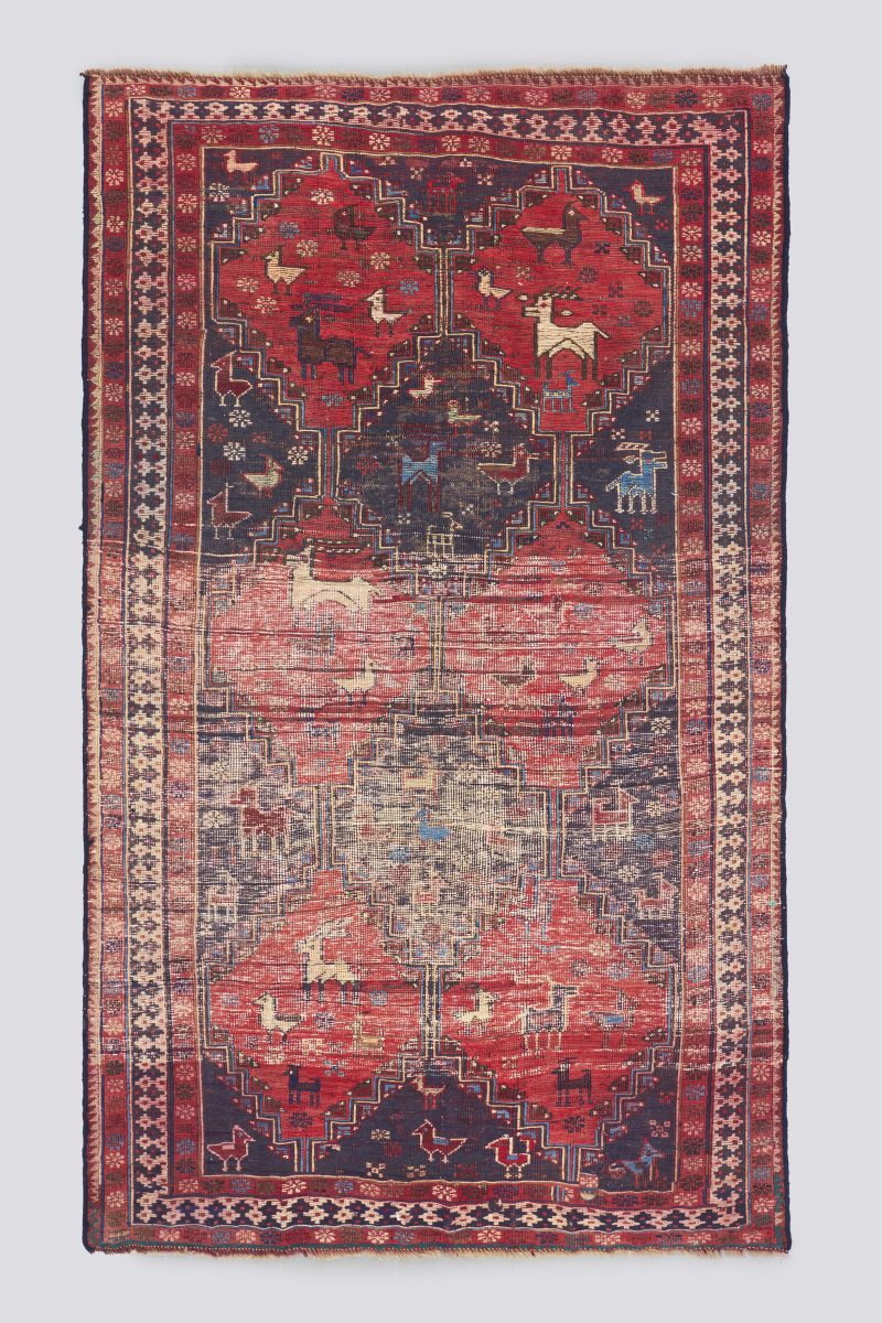 Vintage Afsahr Bablou Sumac Killim