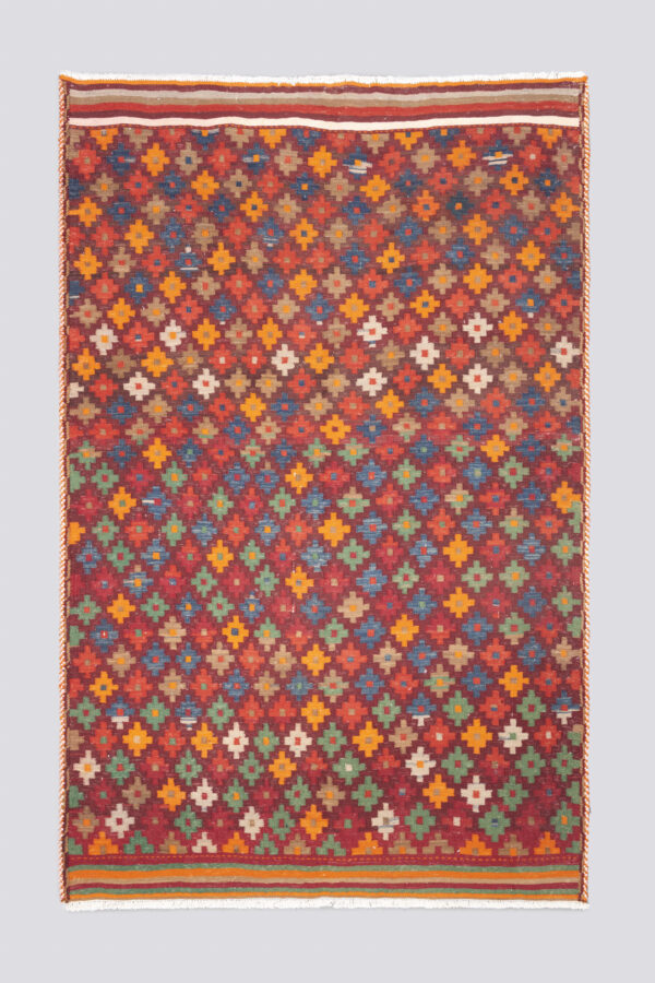 Antique Afshar Cross fine Kilim 3.53SQM