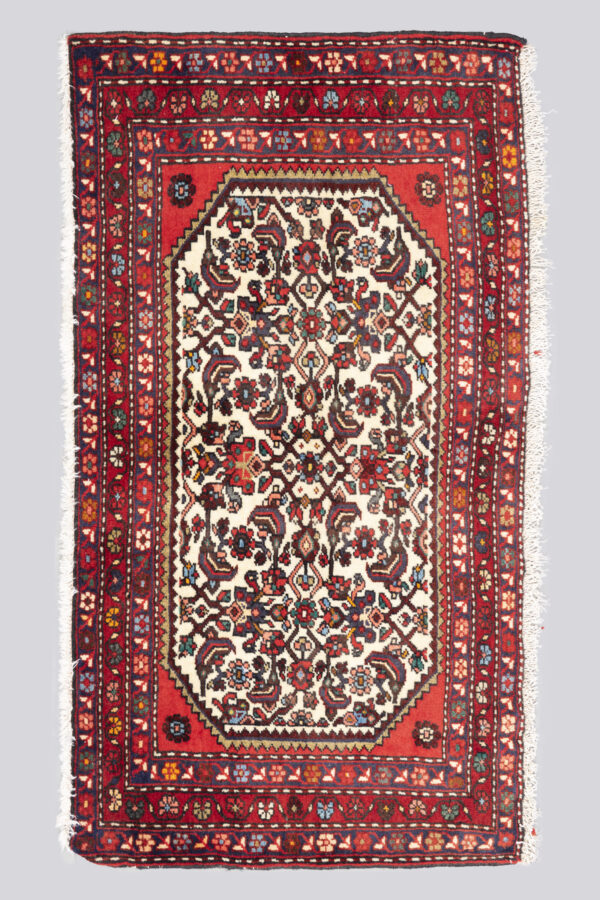 Vintage Rudbar Mahi Poshti Carpet 0.63SQM 1