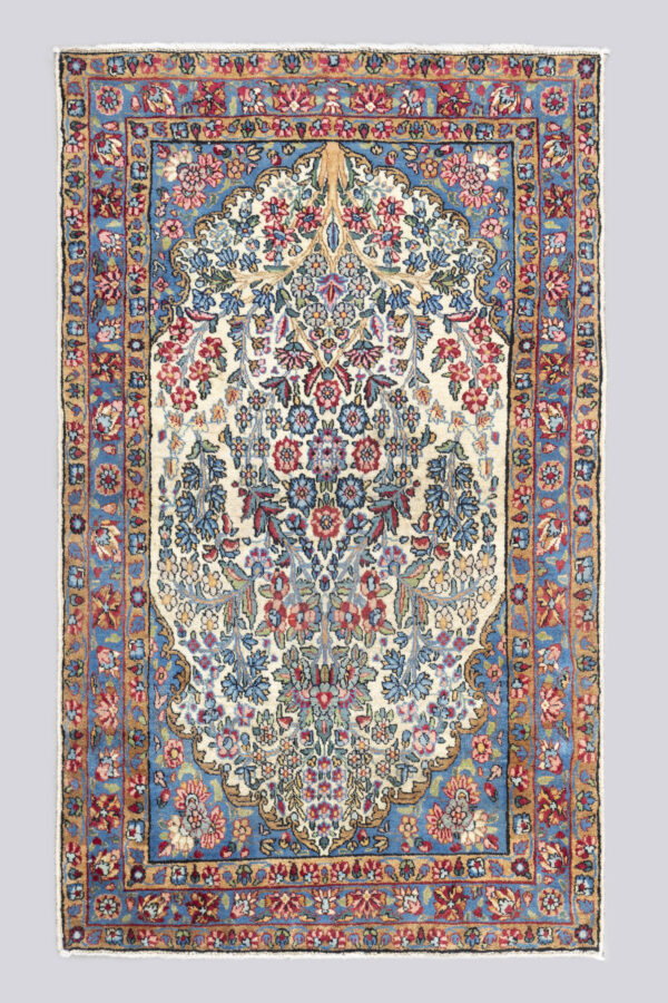 Vintage Floral Kerman fine Carpet 1.35SQM