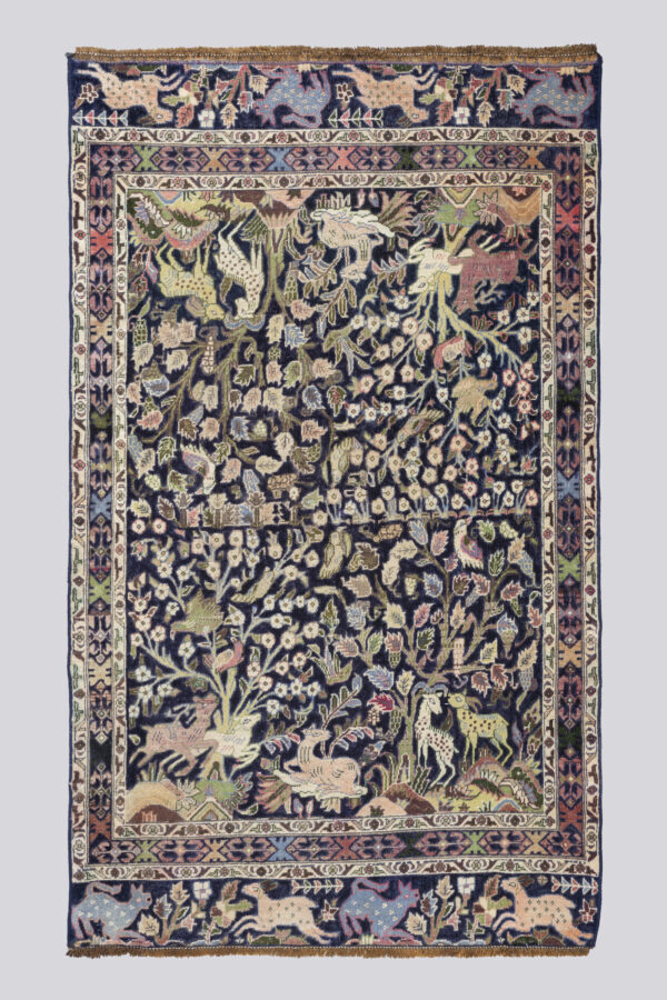 Vintage Zabol Pictorial Carpet 2.4SQM