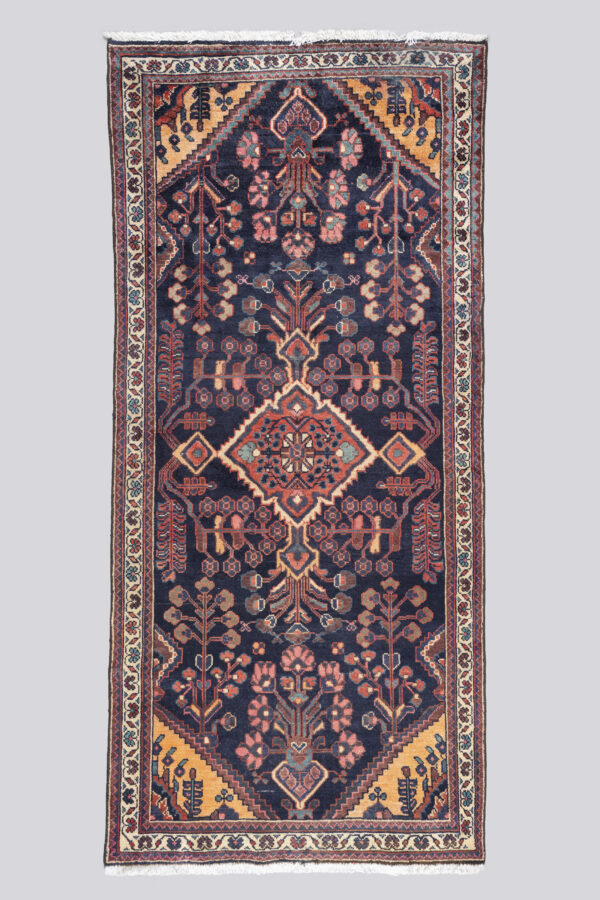 Vintage Bakhtiari Hassanabad Afshan Carpet 2.44 SQM