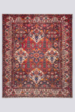 RCA091 Antique Bakhtiari Rare Large Lattices Oversized Fine Carpet
