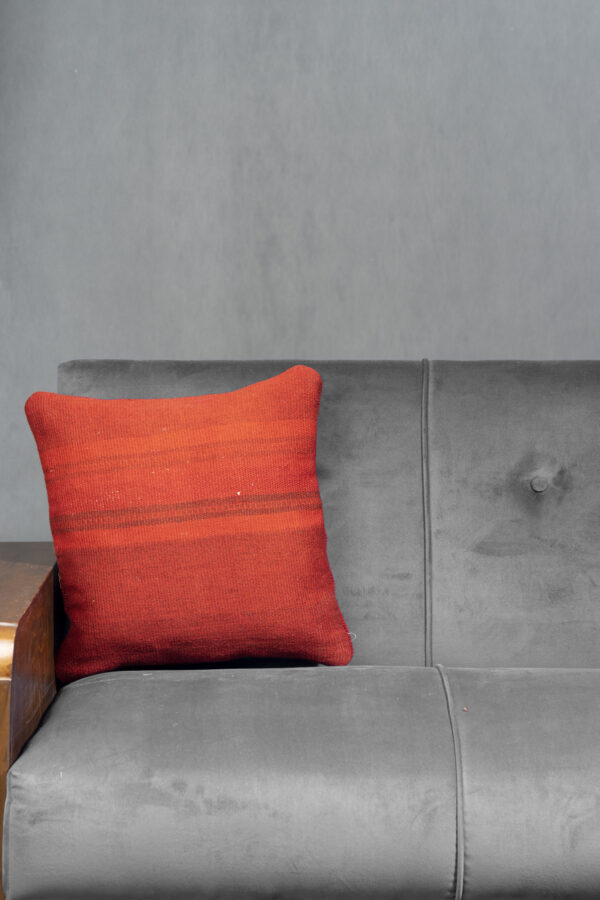Red Jajim Square Cushion 40x40cm
