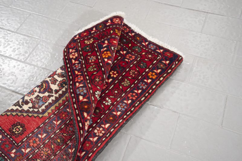 Vintage Rudbar Mahi Poshti Carpet 0.63Sqm 1 - Image 10