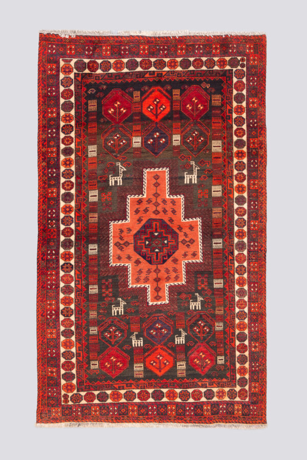 Vintage Kuhi (Jabal Barez) Goat's Carpet 2.3SQM