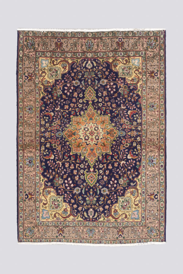 Semi Antique Tabriz fine Lachak Toranj Carpet 1.5SQM