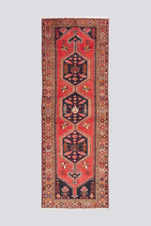 Vintage Khamse Zanjan Se Toranj Carpet Runner 3SQM