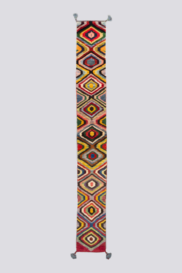 New Weave Qashqai Oval Gabbeh Table Runner 1SQM