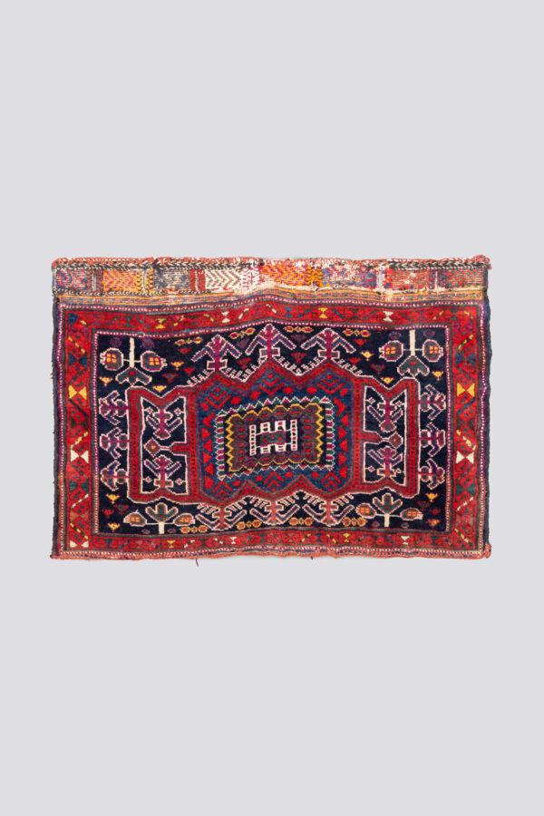 Antique Afshar Citadel Carpet Saddlebag Face 1 0.5SQM