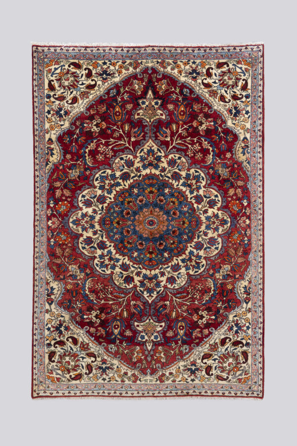 Antique Bakhtiari Lachak Toranj Carpet 6.2SQM