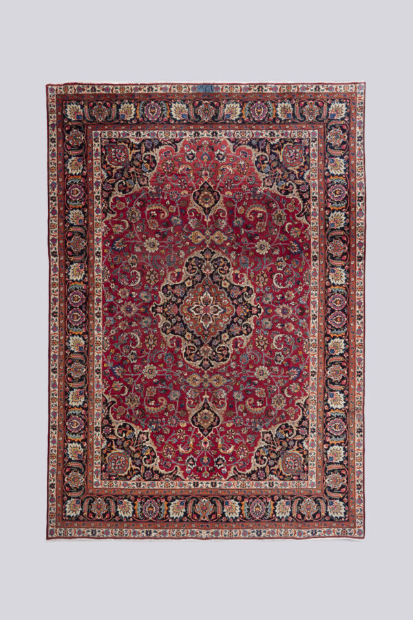Mashhad Maroon Floral Lachak Toranj Carpet 350*250CM