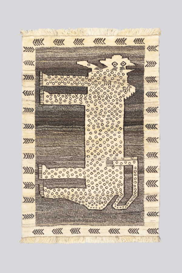New Weave Qashqai Stone Lion (Shir Sangi) Gabbeh 1.47SQM