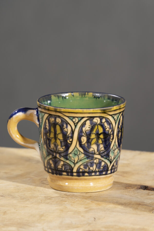 Nishapur Ceramics Hand Painted Handled Large Mug