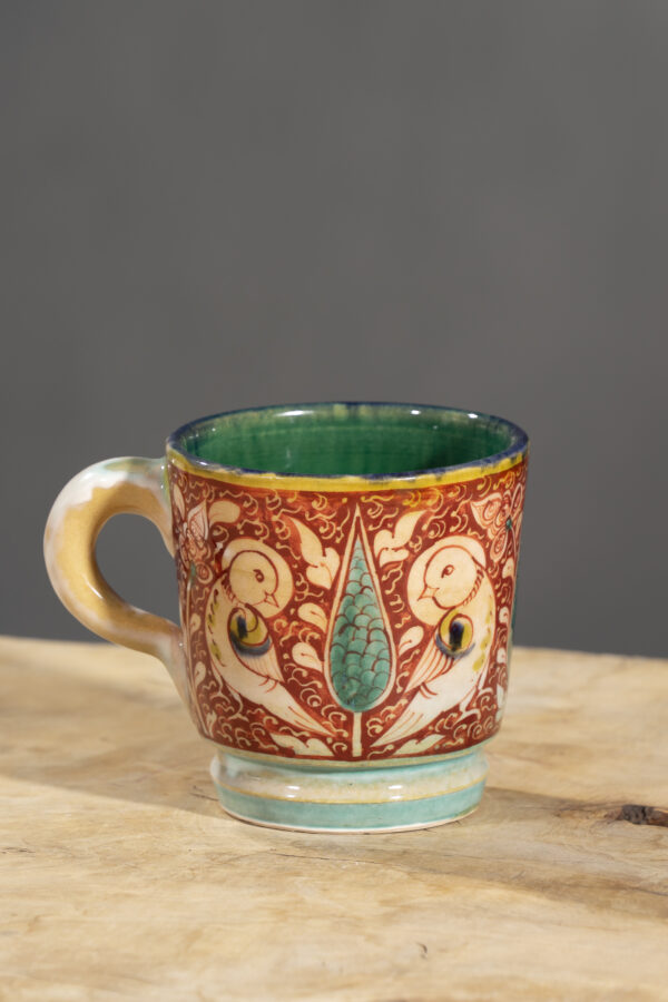 Nishapur Ceramics Hand Painted Handled Large Mug