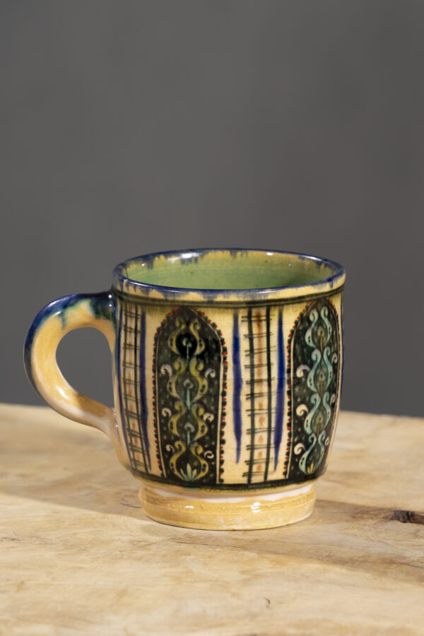 Nishapur Ceramics Hand Painted Handled Large Mug