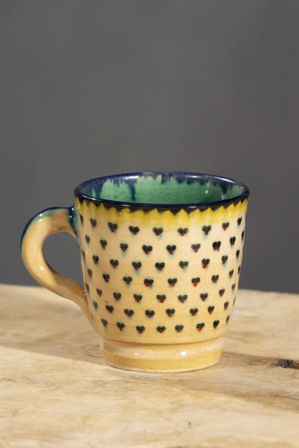 Nishapur Ceramics Hand Painted Handled Large Mug