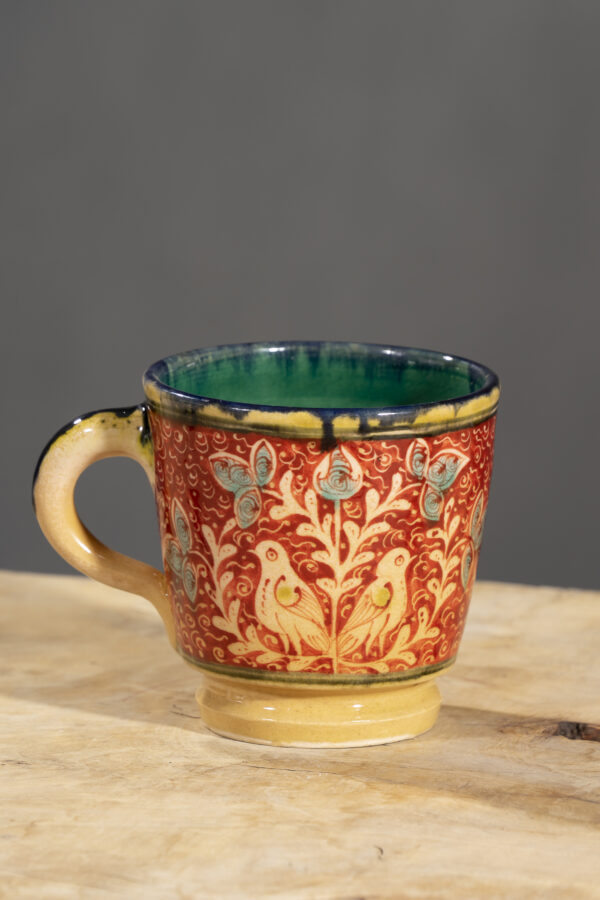 Nishapur Ceramics Hand Painted Large Handel Mug