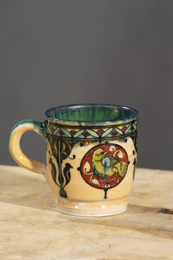 Nishapur Ceramics Hand Painted Large Handel Mug