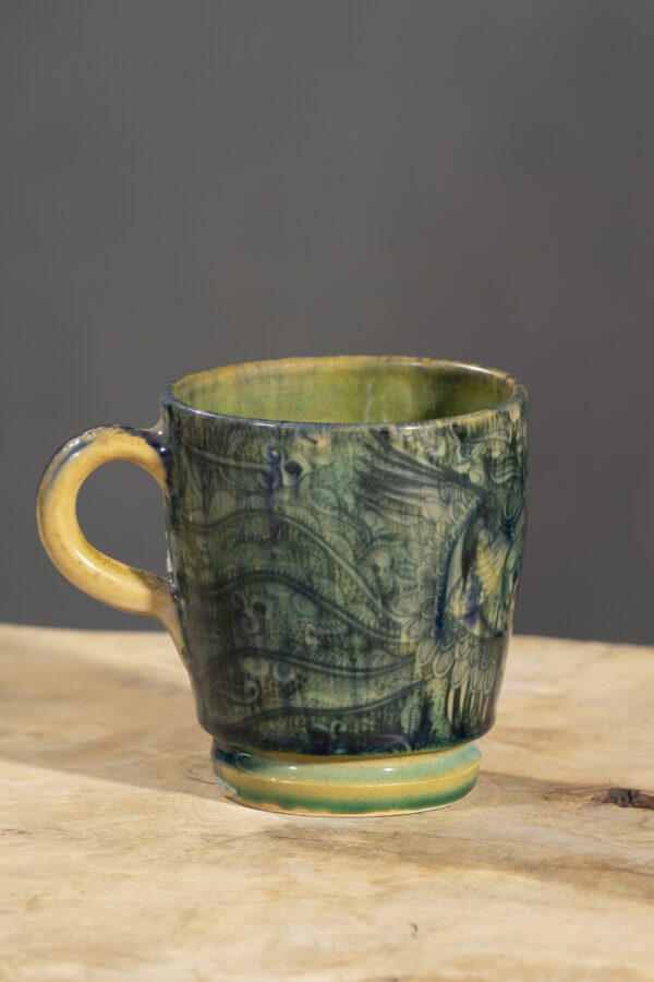 Nishapur Ceramics Hand painted Handled Large Mug