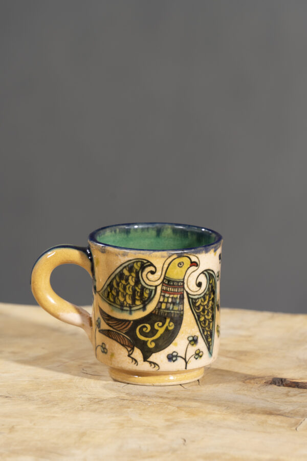Nishapur Ceramics Hand Painted Handled Mug