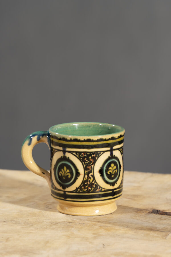 Nishapur Ceramics Hand Painted Handled Mug