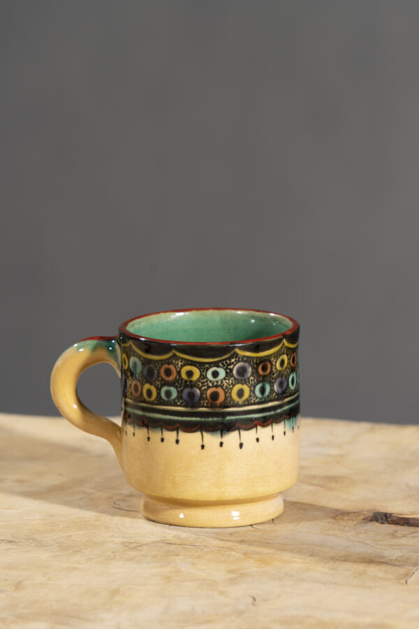 Nishapur Ceramics Hand Painted Handled Mug
