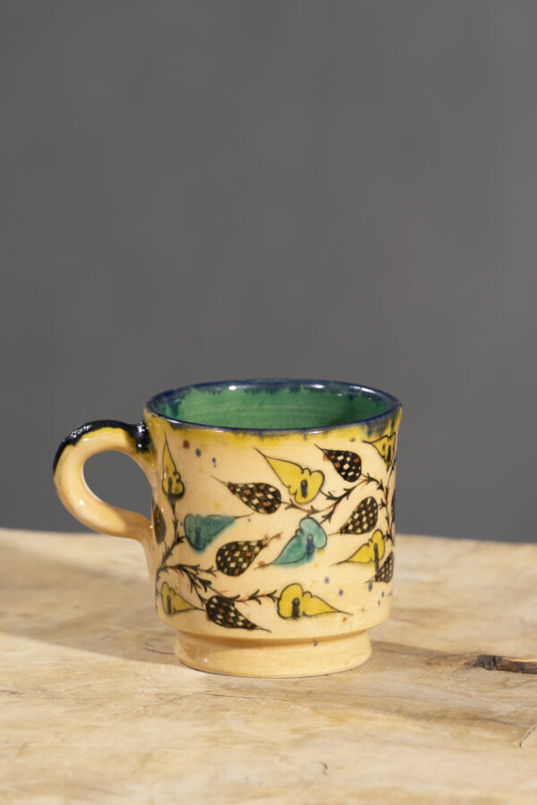 Nishapur Ceramics Hand Painted Handled Mug