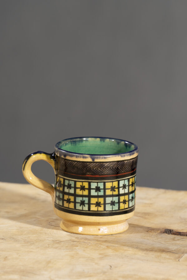 Nishapur Ceramics Hand Painted Handled Mug