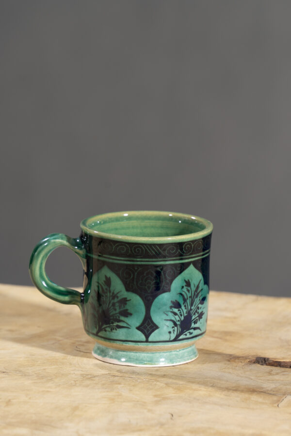 Nishapur Ceramics Hand Painted Handled Mug