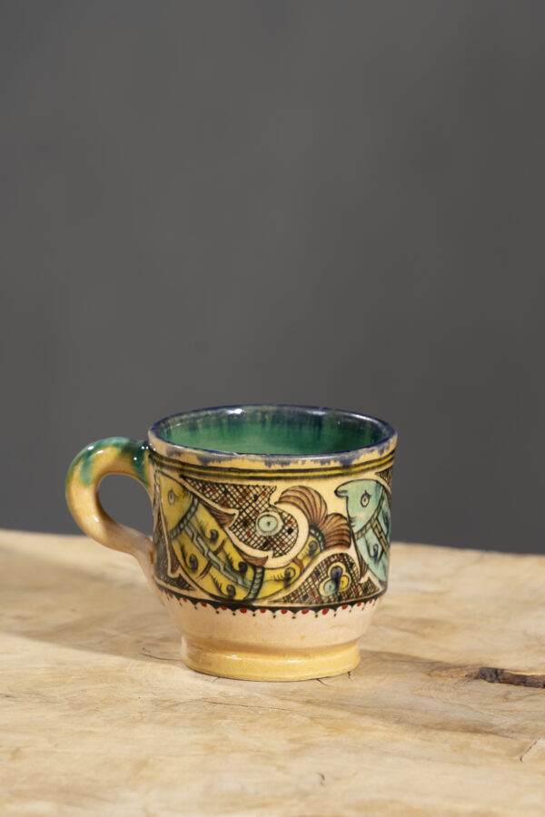 Nishapur Ceramics Hand Painted Handled Mug