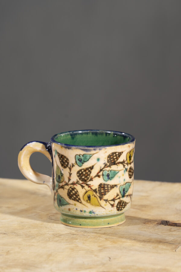 Nishapur Ceramics Hand Painted Handled Mug