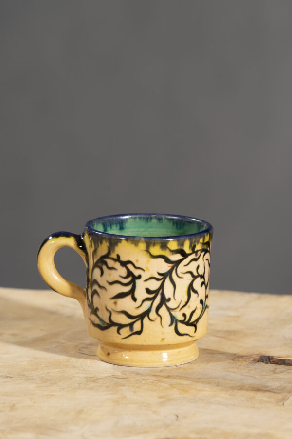 Nishapur Ceramics Hand Painted Handled Mug