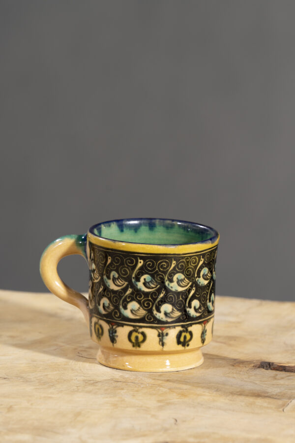 Nishapur Ceramics Hand Painted Handled Mug