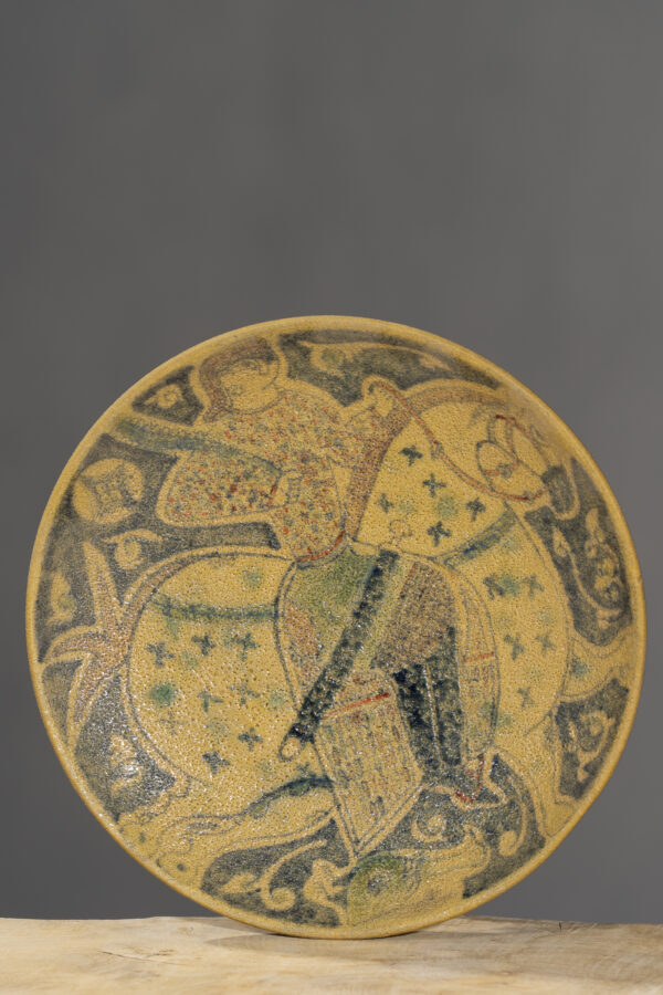 Nishapur Ceramics Hand Painted Over Cooked Bowl