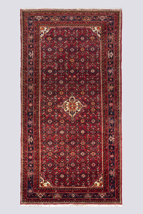 Vintage Hossein Abad Mahi Carpet 4.7SQM