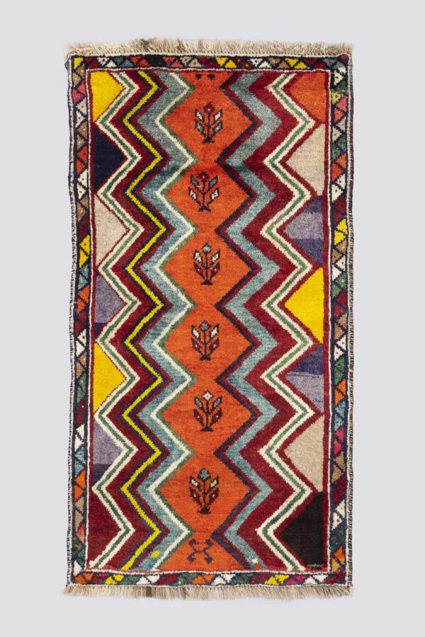 Vintage Qashqai Gabbeh Poshti 0.7SQM