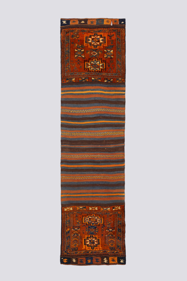Semi Antique Lori opened saddle Bag Runner 1.8SQM
