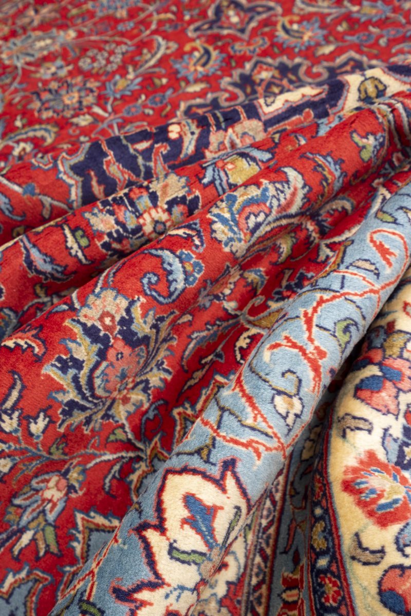 Vintage Fine Sarouk Lachak Toranj Carpet 415*295Cm - Image 7