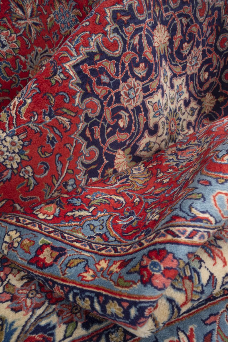 Vintage Fine Sarouk Lachak Toranj Carpet 415*295Cm - Image 6