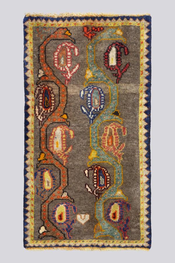 Vintage Qashqai Boteh Carpet Poshti .5 SQM