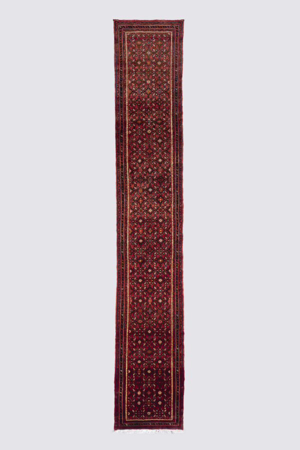 Vintage Hossein Abad Mahi Carpet 3.8SQM
